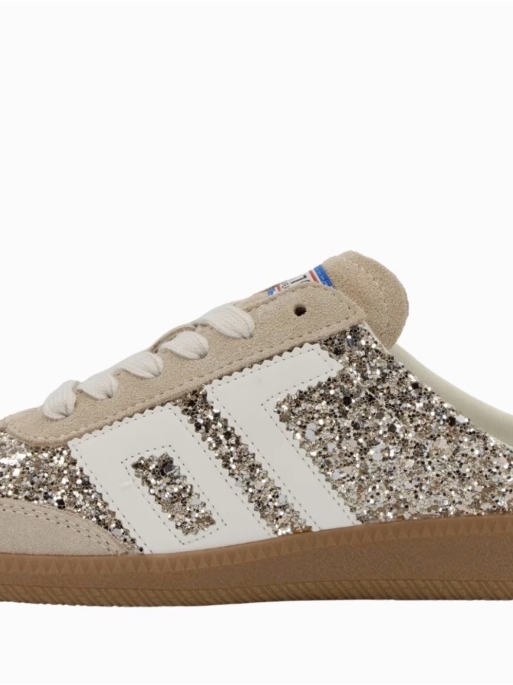 Back 70 EASTER in GLITTER GOLD Backless Sneakers🪩👟 - Picture 10 of 10